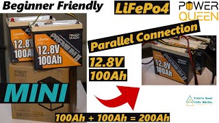 2x PowerQueen LiFePo4 12V 200Ah Parallel Configuration | Beginner Friendly explained