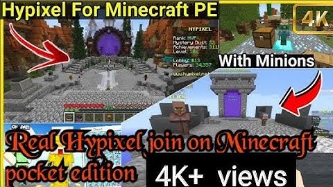 Real Hypixel server join in Minecraft pocket edition on Android phone By Imperial Gamerz