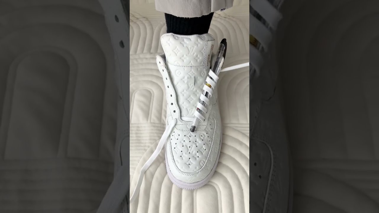 How To Lace Custom Air Force 1 S Shorts
