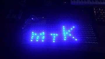 WS2812B Omega2+ Arduino NeoMatrix - Sinus scroller