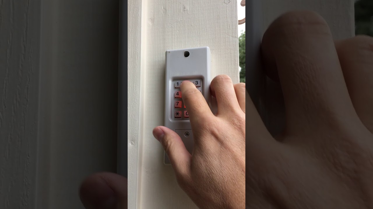 How I reset my Clicker Garage Keypad - YouTube