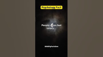 People often feel lonely... | Psychology Facts - YouTube Short | #shortvideo