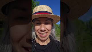 This cute straw boater hat will shield eyes from the sun!