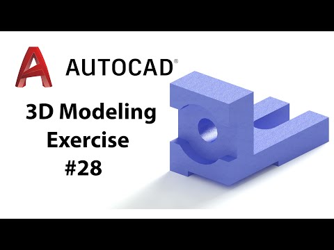 AutoCAD 3D Modeling - Exercise #28- Basic to Advance in Hindi