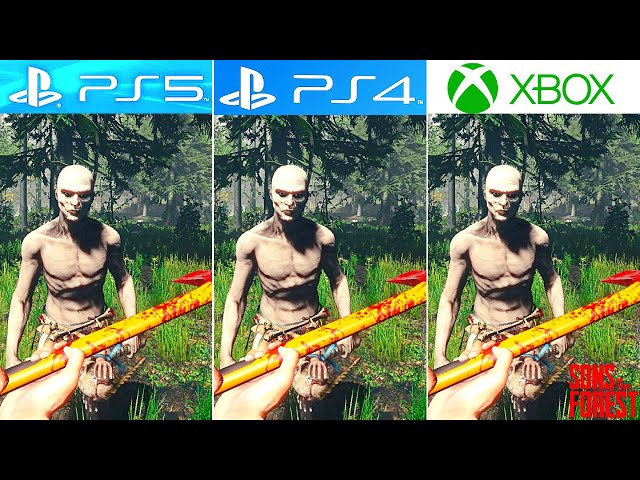 Sons of The Forest PS5 vs PS4 vs XBOX 