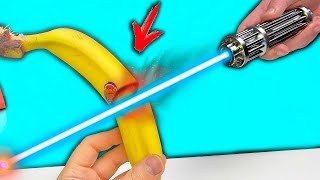 Eksperimen: Bisakah laser baru saya yang kuat memotong pisang??