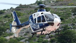Croatian Police Heli - Eurocopter EC-135 P2+ - Close-up Landing!