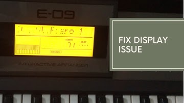 Fix Roland E09 display screen without replacing screen | How to fix Keyboard display screen issue
