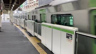 JR山手線 五反田駅1番線　電車到着　スピード速い