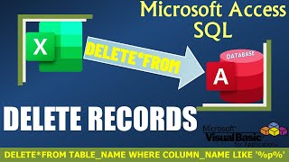 Deleting Records In Access Database In Different Ways Using Excel Vba