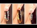 3 EASY braided earrings! | Earrings DIY | SIMPLE DIY