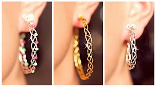 3 EASY braided earrings! | Earrings DIY | SIMPLE DIY