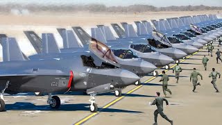 How US Mobilizes Billion $ Worth of F35s to Take off One by One at Full Throttle