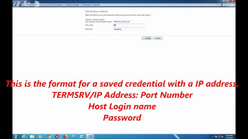 Manage Windows Credentials for Windows 7