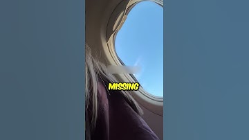She noticed a part of the plane was missing!😱🛫