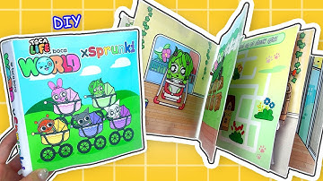 Paper DIY ✨ Babies Sprunki Toca Boca Squishy Book DIY #gamebook #paperdiy #quietbook