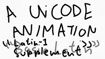 A UNICODE ANIMATION - Latin-1 Supplement (Season 1, Episode 2)