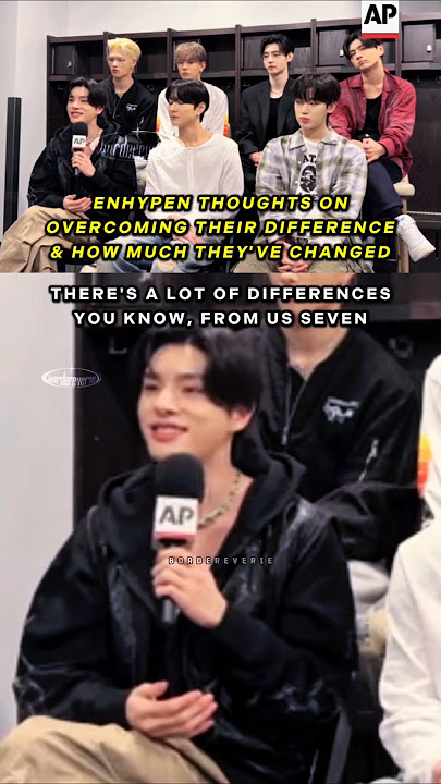 enhypen Jake Jungwon on overcoming differences & how they've changed #jake #jungwon #enhypen #엔하이픈