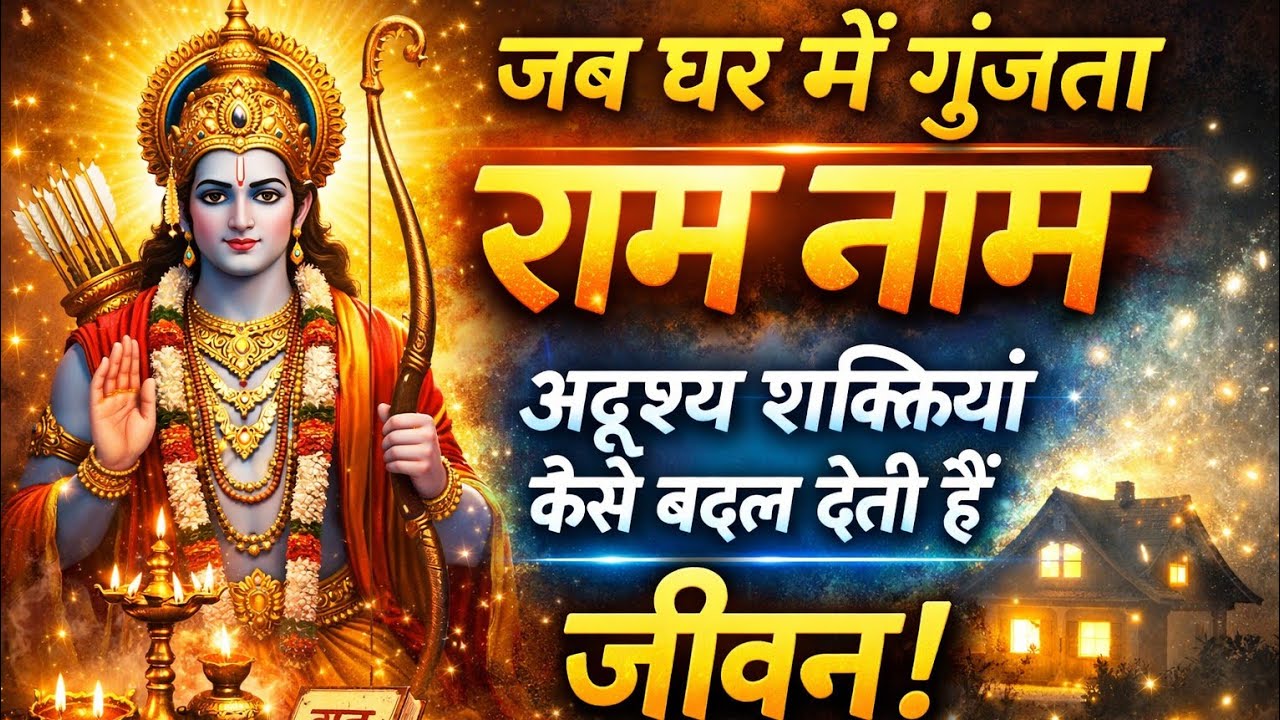 नाम जप। जब घर में गूंजता है राम नाम — अदृश्य शक्तियां कैसे।Most powerful mantra jaap 