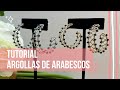 Tutorial paso a paso de Argollas  de Arabescos en alambrismo - Lunara Accesorios