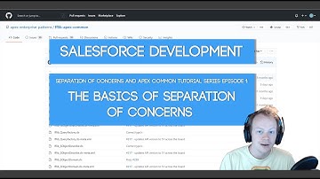 Salesforce SoC and Apex Common Tutorial Series: Ep 1 - The Basics of Separation of Concerns