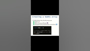 Python NumPy Arrays: The Fastest Way to Create & Use Them! #numpy #python #pythonarray#pythoncode