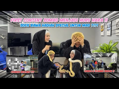 SOFIE SUPRISE HADIAH BERMAKNA UNTUK MAD !! SOMAD BUAT HURU HARA DI OFFICE !! 