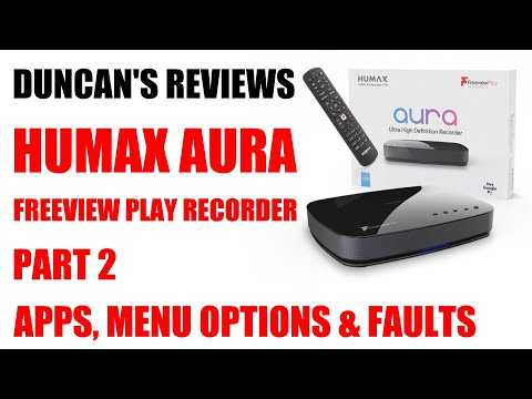 Humax Aura 4K Android TV Freeview Recorder - Using the box & faults I had (Part 2)