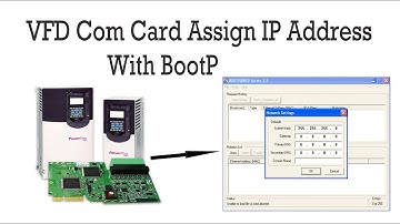 How to Use BootP to Set IP Address 1St Time On Com Card For VFD in CompactLogix