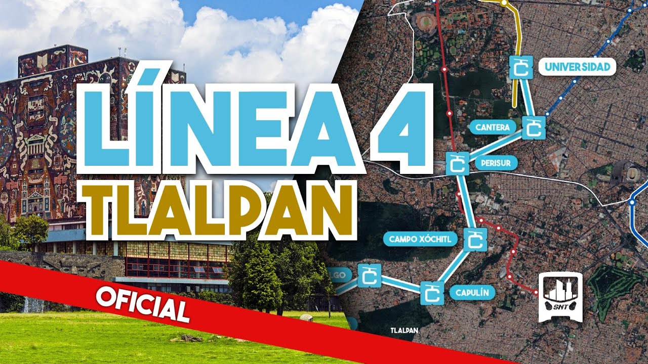 ACB Línea 4 del Cablebús: Universidad - Tlalpan. ¡TODA la información! Ruta, estaciones y más.