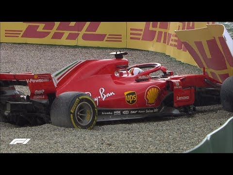 Vettel Crashes Out At Hockenheim | 2018 German Grand Prix