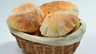 خبز عربي منفوخ طري و لذيذ بدون فرن
