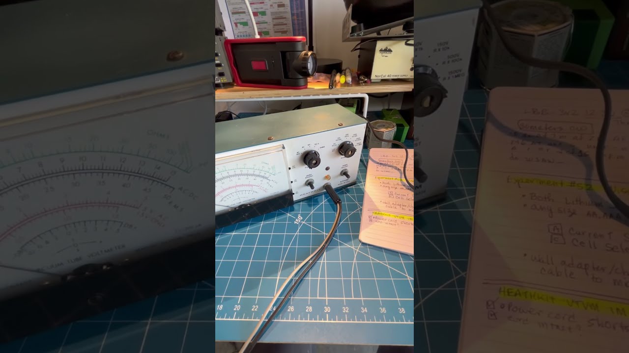 1st Pwr On Heathkit VTVM IM 5228 No Smoke 