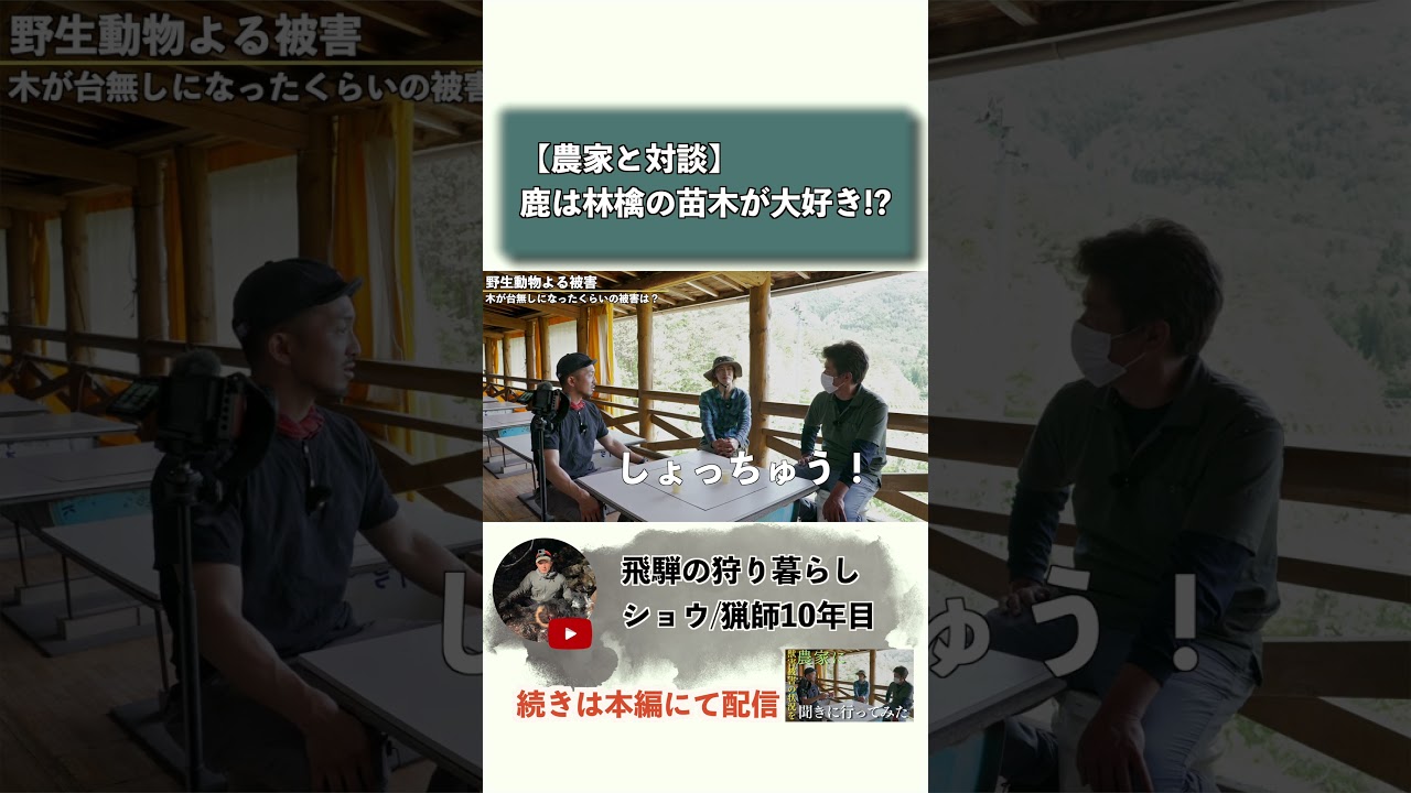 果樹園の農家の悩み。鹿の好物について