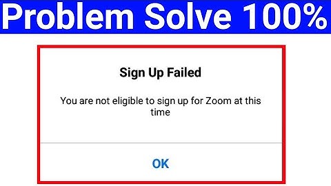Zoom App sing up / sing in problem solved / Zoom app your are not eligible this time solution 2020.