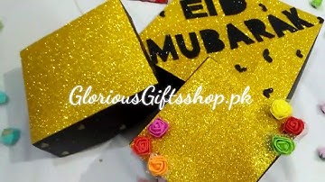 Triple layer chocolate explosion box gift idea