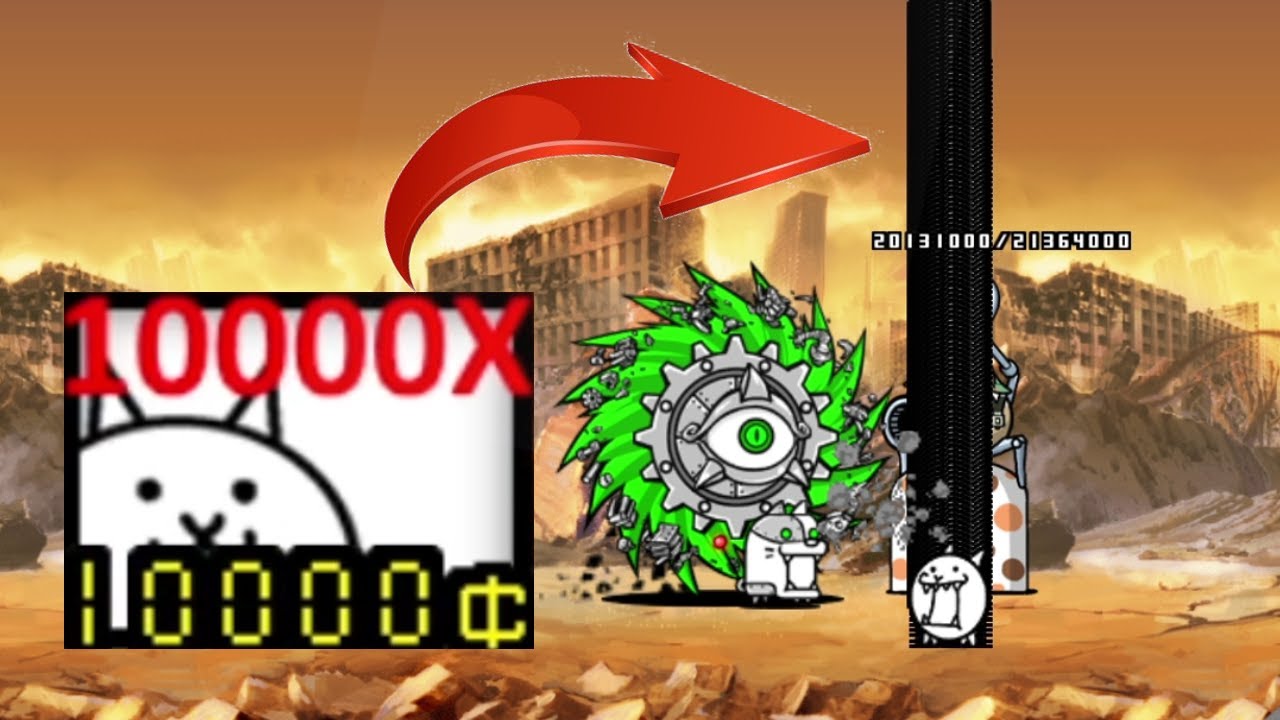 the battle cat Spawn 10000x Cat At The Same Time (Very Laggy)