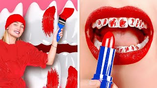 If makeup were people | How to Sneak Make up into a school! Amazing make up Hacks &amp; Funny Situations