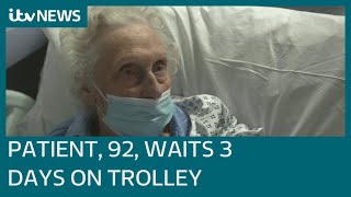 Patients stuck on hospital trolleys for days as NHS struggles to cope  ITV News