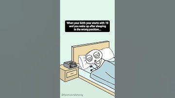 Waking up after sleeping in the wrong position...