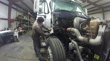 ISX Engine re build PT5 Fender and Air cleaner Removal by Rawze