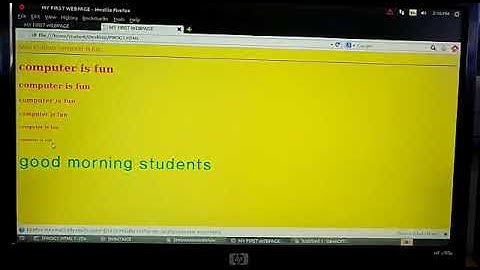 Computer video Part 2 class 7 Html practical