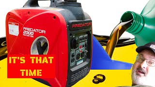 predator 2000w inverter oil change Step by Step
