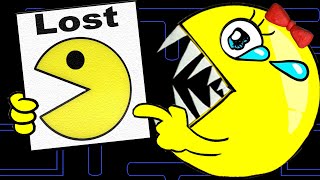 Ms. Pac-man LOST Pac-man, harmed by Sonic-Pac | Pacman Stop Motion Game