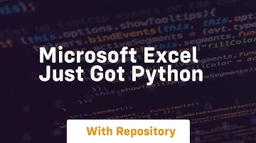 Microsoft excel just got python