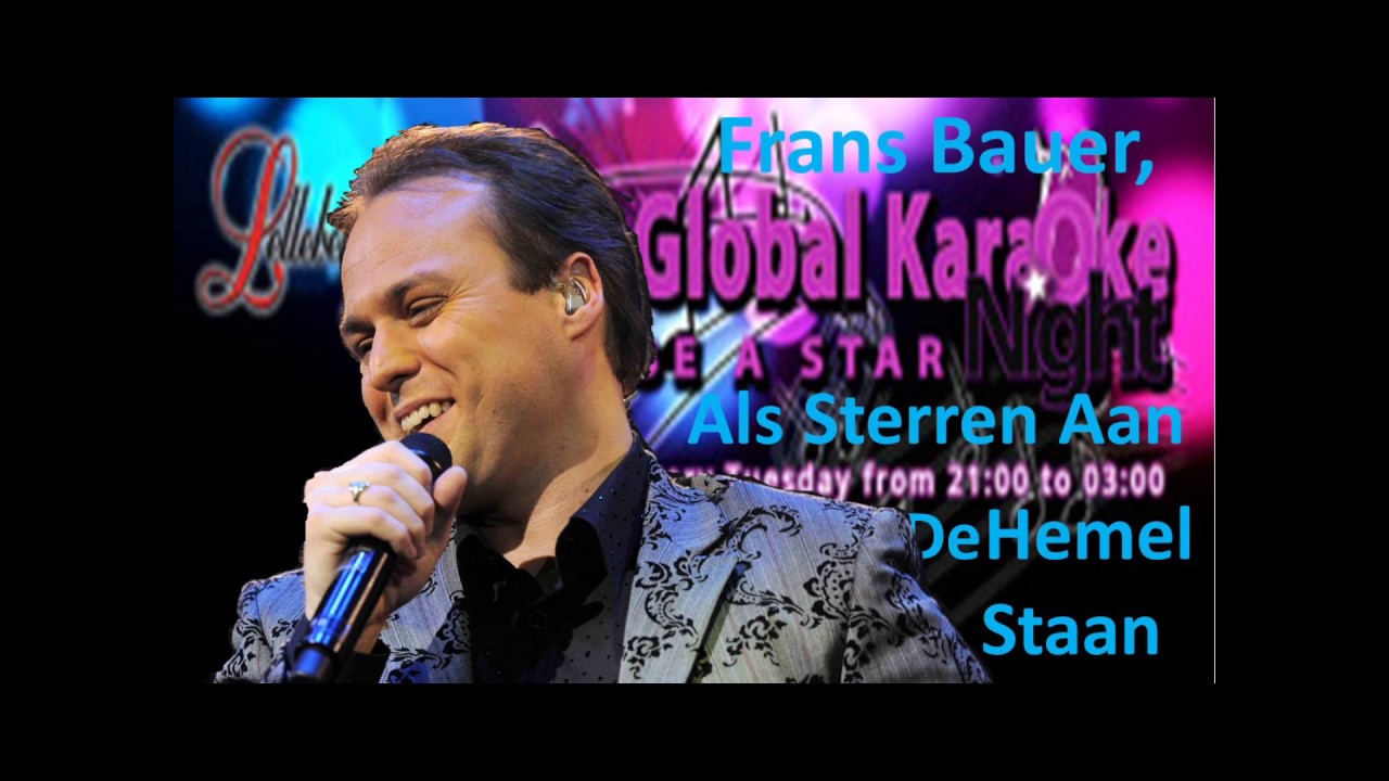 Frans Bauer Als Sterren Aan De Hemel Staan Karaoke - YouTube