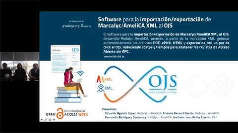 Presentación del software para la importación exportación de Marcalyc AmeliCA XML al OJS
