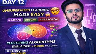 Unsupervised Learning Made EASY 🤯 K-Means, DBSCAN, Hierarchical | Day 12