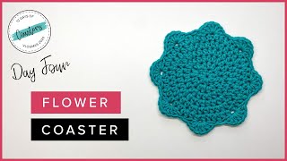 How to Crochet a Flat Circle Coaster - Half Double Crochet plus Scalloped Edging // Crochet and Tea by Crochet and Tea 10,128 views 3 years ago 31 minutes