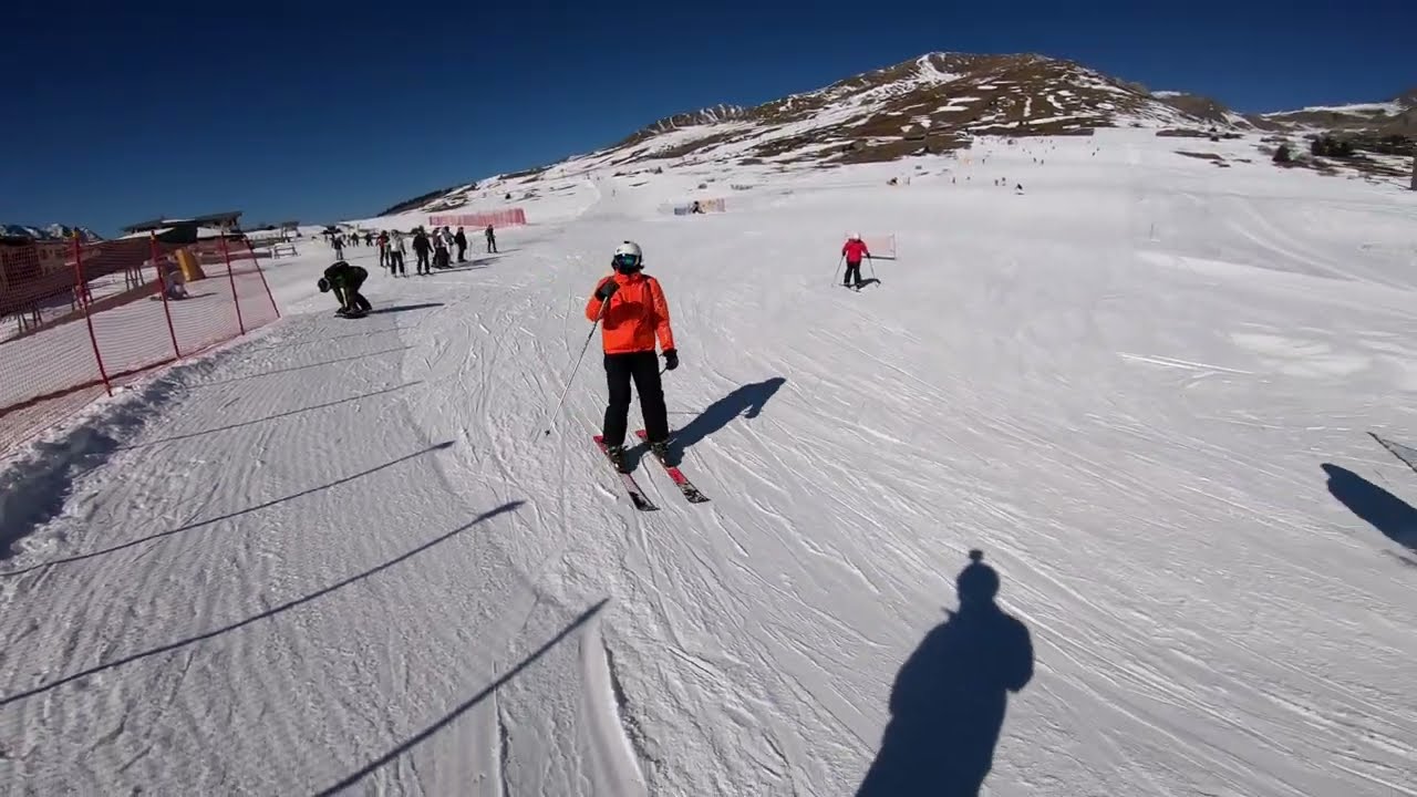 Passo Tonale Red 36 into Blue 34